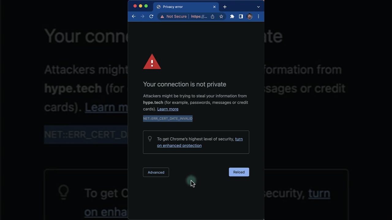 How to Fix Your Connection is Not Private Error in Chrome?