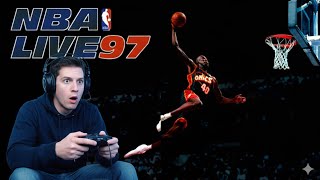 NBA Live '97 - The New York Knicks Vs. The Chicago Bulls - Full Match Gameplay (Sega Saturn)