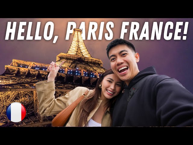 Travel vlog - First day in PARIS, FRANCE 🇫🇷 The city of love!