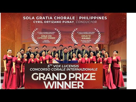 Sola Gratia Chorale from the Philippines Wins Vox Lucensis 2026 Grand Prix