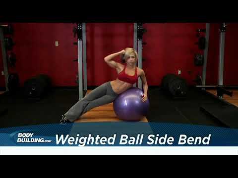 Weighted Side Bend (on stability ball)