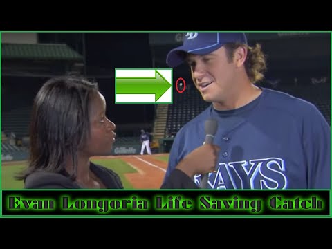Evan Longoria Saves Life Of Reporter With Impossible Catch - Evan Longoria Saves Reporter's Life