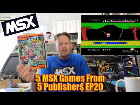 5 MSX Games From 5 Publishers (Zaxxon, Adv of Kitten, Auf Wiedersehen Monty, Batman, Athletic Land)