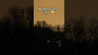 Throwing a boomerang with a sparkler 🎇