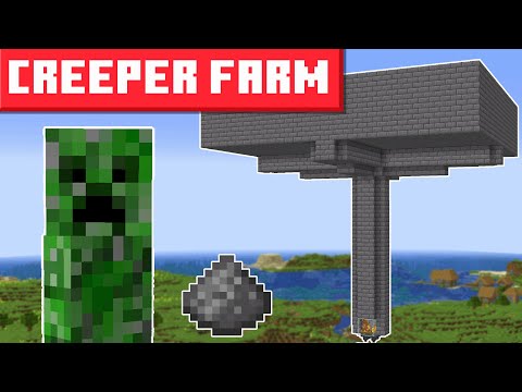 Minecraft Creeper Farm 1.20.1 - BEST DESIGN