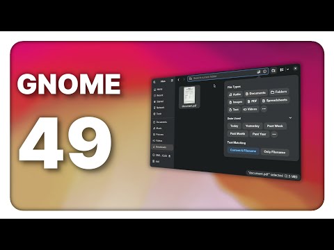 GNOME 49 focuses on apps & performance !