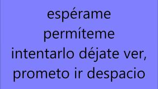 ESPÉRAME SWEET CALIFORNIA LETRA