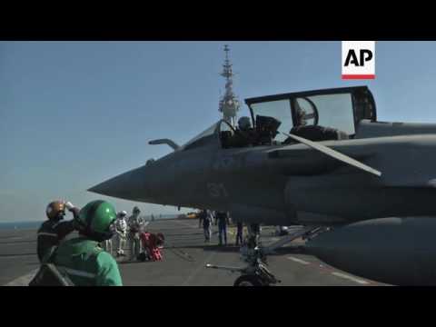 France launches IS airstrikes from navy ship