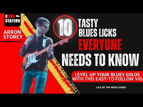 10 Tasty Blues Licks EVERYONE needs to know! Guitar Lesson #guitar