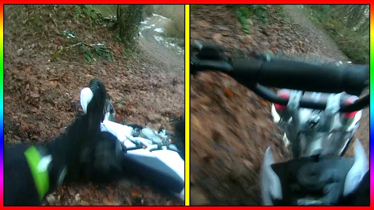 J'AI FAIT MON PREMIER ACCIDENT DE MOTO CROSS EN BALADE DANS LA FORET !