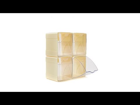 Anna Griffin Deflecto 4piece Interlocking Storage Bins