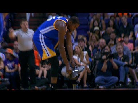 Kevin Durant Loses Sneaker, Knocks Down Jumper