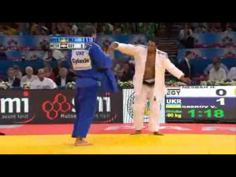 JUDO 2011 World Championships: Valentyn Grekov (UKR) - Hesham Mesbah (EGY)