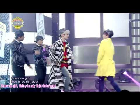 [Vietsub]140316 TOHEART (WooHyun & Key) - Delicious @ Inkigayo