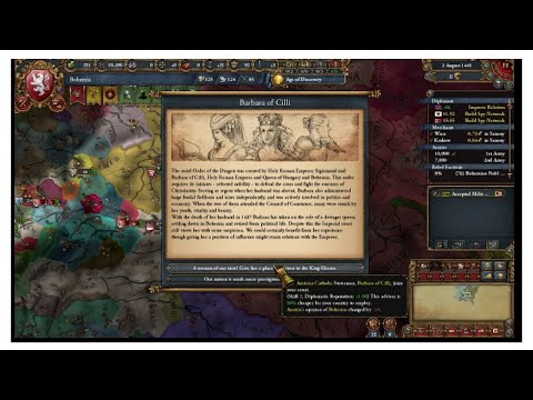 EU4 1.30 Bohemia Part 1 Start to take Down Brandenburg