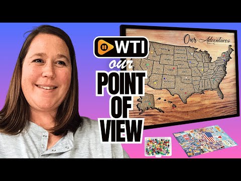 flinelife Cork Board Usa Travel Map With Pins - WTI product video review
