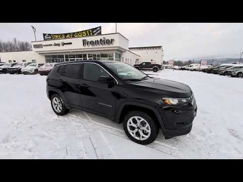 2026 Jeep Compass Sport 4x4 in Black for sale at Frontier Chrysler Dodge Jeep Ram Fiat Ltd. in Smithers, BC