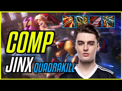 COMP - JINX vs SIVIR ADC - EUW CHALLENGER - PATCH 11.11 QUADRAKILL