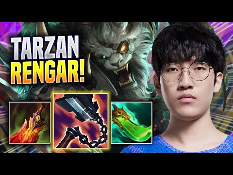 TARZAN DESTROYING WITH RENGAR! - LNG Tarzan Plays Rengar JUNGLE vs Hecarim! | Preseason 2023