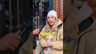 Asking this American tourist about brits…. WAIT till the end 🤣🤣 was she legit? #american #british