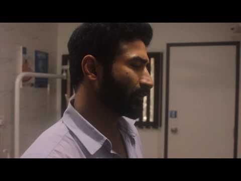 Raj Gori as a cop - crime investigation scene