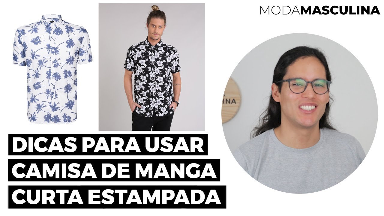 CAMISA ESTAMPADA MASCULINA: dicas para usar com estilo