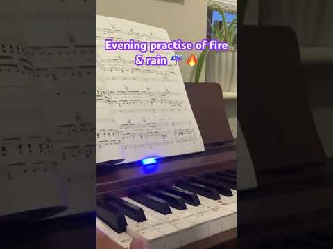 Fire in the Rain Piano Performance Video