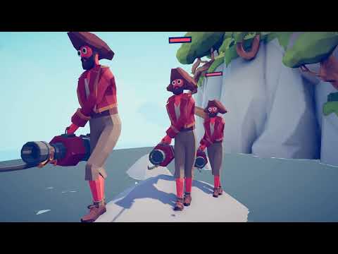 TABS | 3 Harpooner on The Rock VS Every Unit!