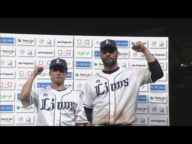 ライオンズ・メヒア選手・森脇投手ヒーローインタビュー 9/25 L-E