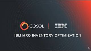 Introducing IBM MRO Inventory Optimization