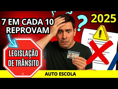 20 QUESTIONS that STUDENTS are FAILING, DETRAN 2025 Mock Exam