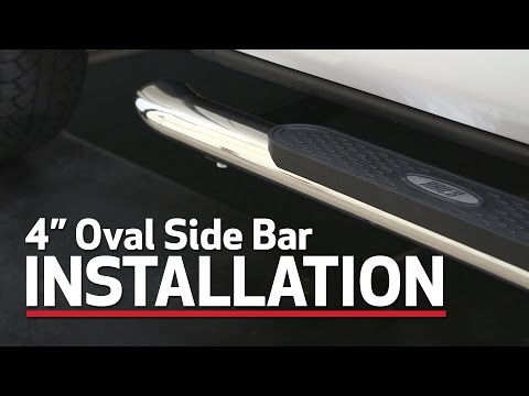 ARIES Side Bar Install 4" Ovals S224013 on a GMC Sierra