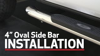 ARIES Side Bar Install 4 Ovals S224013 on a GMC Sierra