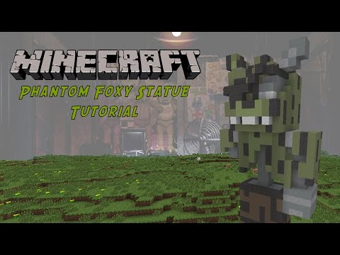 Minecraft Tutorial: Phantom Foxy (Five Nights At Freddy's 3) Statue