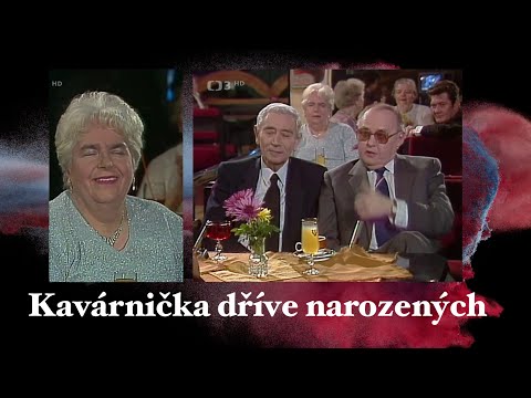 Kavárnička dříve narozených ❖ L. Lipský, J. Lír a M. Uxová (1989)
