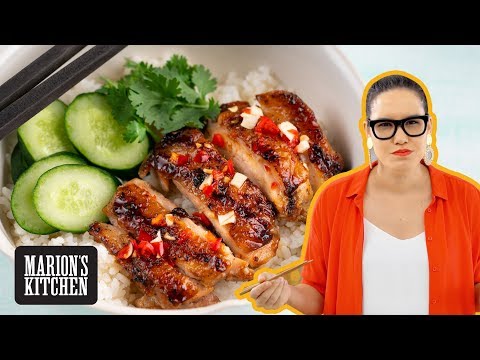 Vietnamese Lemongrass Grilled Chicken Rice Bowl |...