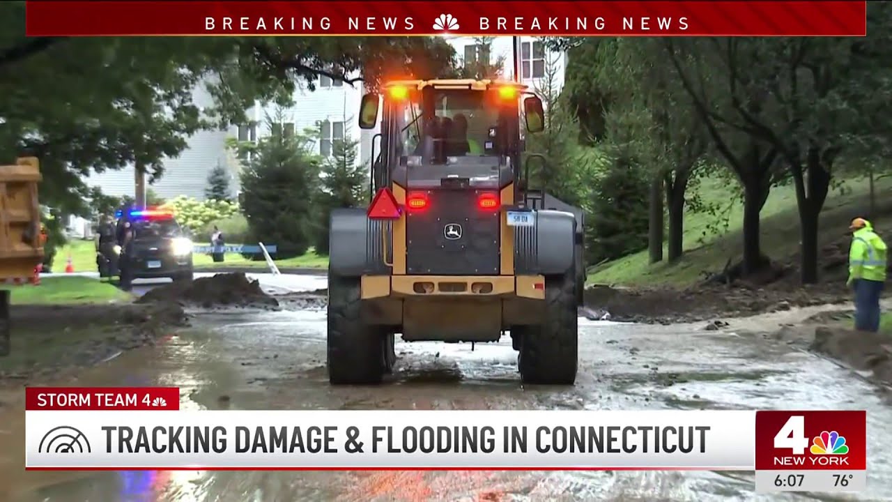 Relentless rainfall surprises Connecticut, causing mudslides and flooding homes | NBC New York