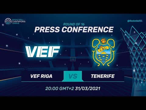 VEF Riga v Lenovo Tenerife - Press Conference | Basketball Champions League 2020/21