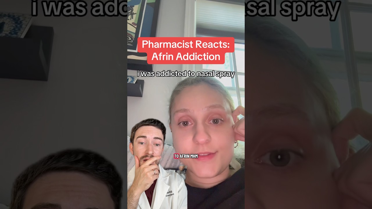 Addicted to Afrin? 👃 Here’s why nasal spray rebound happens & how to fix it 💊 #pharmacist