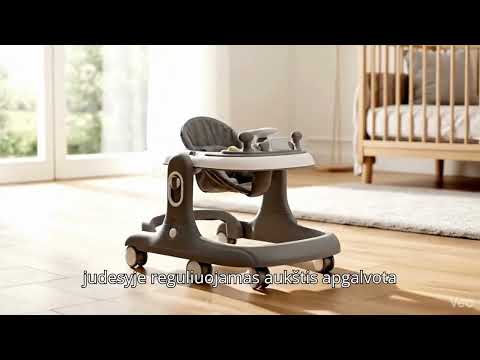 Vaikiška vaikštynė Tavalax, ergonomiška, saugiems pirmiesiems žingsniams