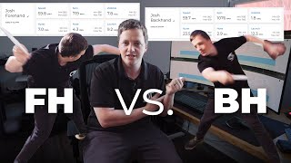 Forehand vs. Backhand SPIN Comparison! | Data Series