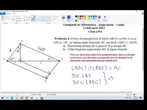 Problemă de la Olimpiada locală - Galaţi - 2023 - Clasa a 8-a