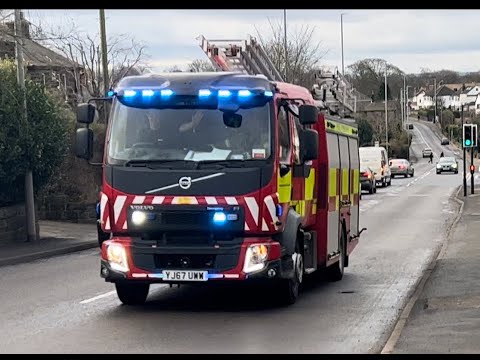 Rawdon Fire Station Pump Responding to an incident- West Yorkshire Fire & Rescue Service
