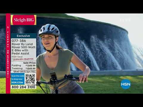 Rover By Land Rover 500Watt Folding EBike with Pedal Ass...