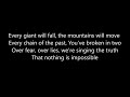 Every Giant will fall  Rend Collective with lyrics