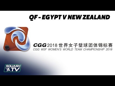 WSF Women's World Team Champs 2018 - Egypt v New Zealand - Quarter Final