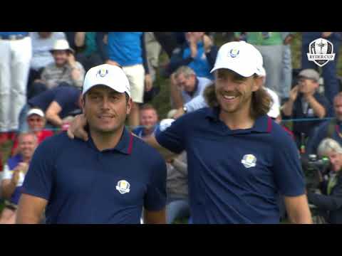 Francesco Molinari & Tommy Fleetwood's Epic Comeback vs. Patrick Reed & Tiger Woods | 2018 Ryder Cup