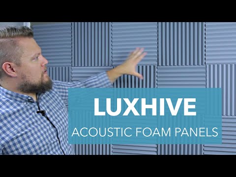 LUXHIVE Acoustic Foam Panels // Installation & Review