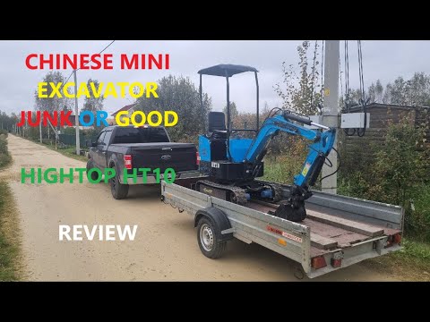 CHINESE MINI EXCAVATOR REVIEW HIGHTOP HT10 ... JUNK OR??