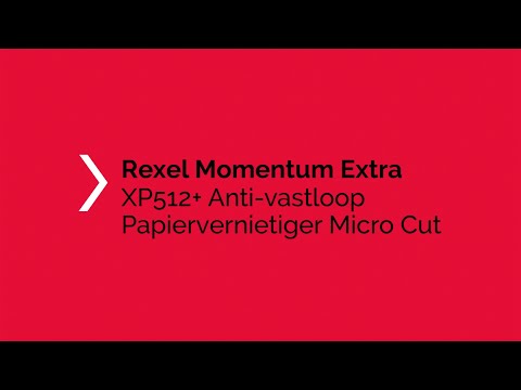 Een Papiervernietiger Rexel Momentum Extra XP512+ snippers 2x15mm koop je bij EconOffice